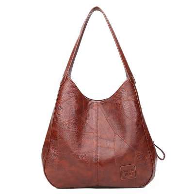 Multi-pocket Elegant Vintage Waterproof Sling Bag Female Soft PU Leather Shoulder Bags Tote Bag Ladies Purse Women Handbag