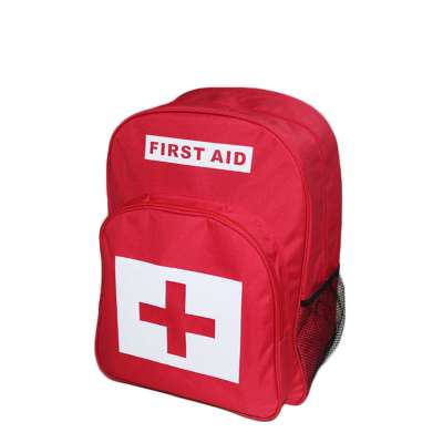 Custom Multi-function Outdoor Travel Earthquake Mini Trauma Survival Rescue Medical Emergency Empty Backpack First Aid Kit