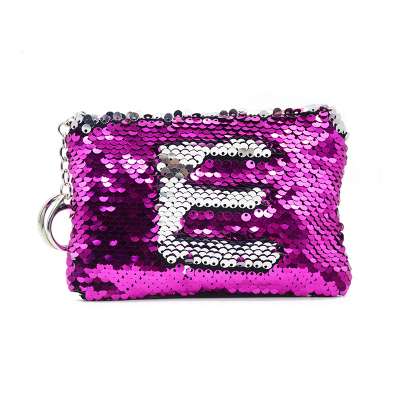 The new style bling glittering reversible sequin coin purse small square sequin wallet for girls